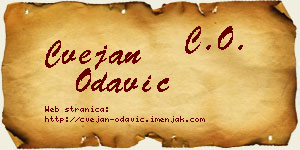 Cvejan Odavić vizit kartica